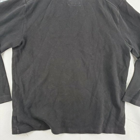 OLD NAVY Sweater Men's Long Sleeve 1/4 Zip Knit Pullover Black Large - Picture 9 of 11